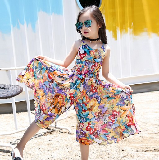 2018夏服新品韓国子供服　花柄　ボシミア　ロンパース　120～160サイズ 