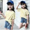 2018夏服新品韓国子供服　レモン柄　半袖Tシャツ　120～160サイズ