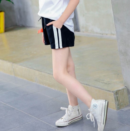 2019夏服新作韓国子供服　女の子  ボーダー　ショートパンツ
