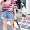 2019夏服新作韓国子供服　女の子  デニム　ショットパンツ