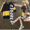 2019夏服新作韓国子供服　女の子　FIGURE　ロングＴシャツ