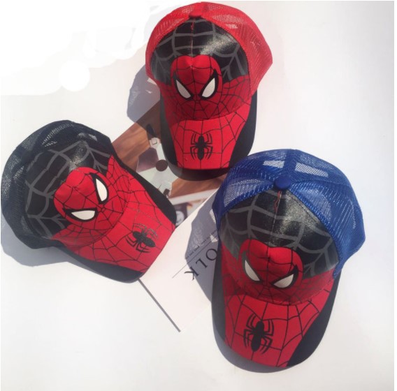 韓国ファッション　3色　スパイダーマン　子供帽子