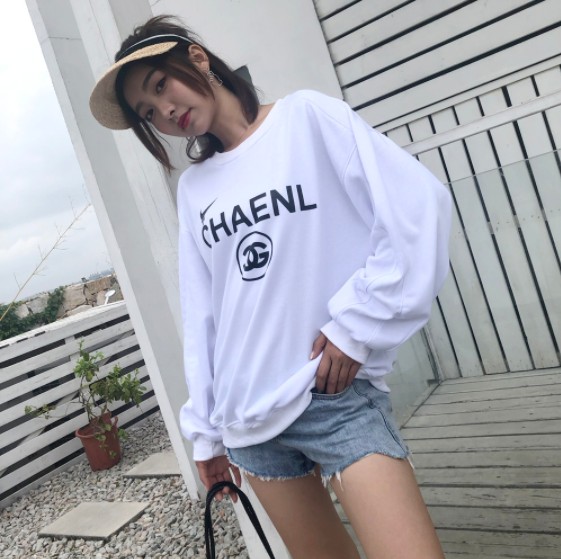 2019秋服新作韓国子供服 大人服　純綿　シャネル風　パーカー
