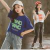 2020夏服新作韓国子供服　女の子　英字ロゴ　半袖Ｔシャツ 