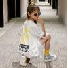 2020夏服新作韓国子供服　女の子　ロングＴシャツ