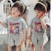 2020夏服新作韓国子供服　女の子　人気柄　上下セット
