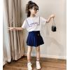 2020夏服新作韓国子供服　女の子  カレッジ風　上下セット
