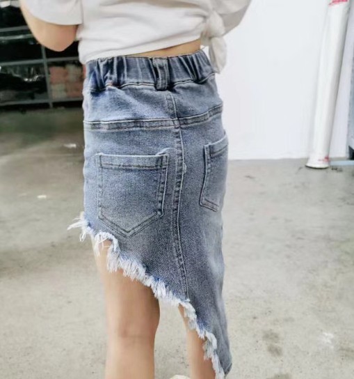 2020夏服新作韓国子供服　女の子　デニム　半身スカート