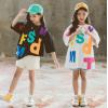 2020夏服新作韓国子供服　女の子　英字ロゴ　ロングｔシャツ
