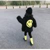 2020冬服新作韓国子供服　女の子　Smile柄　コート