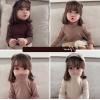 2020秋冬服新作韓国子供服　女の子　3色　長袖ｔシャツ