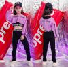 2021春服新作韓国子供服　女の子　HIPHOP柄　ズボン