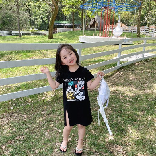 2021夏服新作韓国子供服　女の子　人気柄　ワンピース