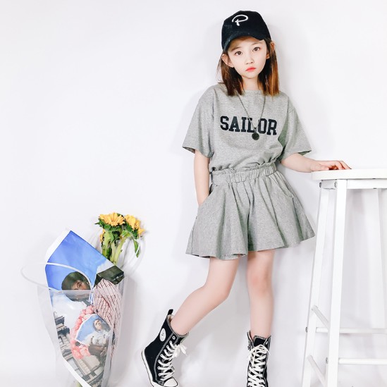 2021夏服新作韓国子供服　男の子　SAILOR柄　上下セット