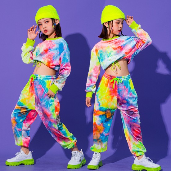2021夏服新作韓国子供服　女の子　ストリートダンス　上下セット