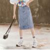 2021夏服新作韓国子供服　女の子　デニム　半身スカート