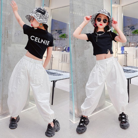 2021夏服新作韓国子供服　女の子　2色　半袖ｔシャツ