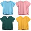 2021夏服新作韓国子供服　男女兼用 無地　６色　半袖ｔシャツ