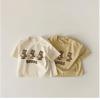 2021夏服新作韓国子供服　女の子　くまちゃん柄　半袖ｔシャツ