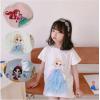 2021夏服新作韓国子供服　女の子  雪の女王　ロングｔシャツ