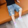 2021夏服新作韓国子供服　男の子　5分丈　ジーンズ