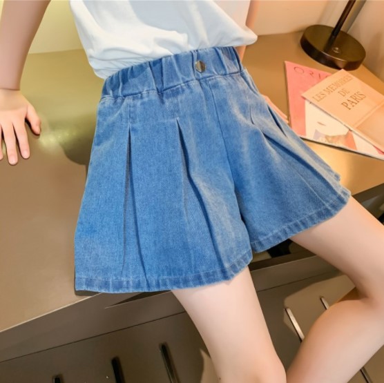 2022夏服新作韓国子供服　女の子　デニム　ショート・パンツ