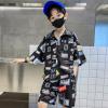 2022夏服新作韓国子供服　男の子　シフォン  上下セット