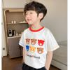 2022夏服新作韓国子供服  男の子　くまちゃん柄　半袖Ｔシャツ
