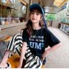 2022夏服新作韓国子供服　女の子　BUMP柄　半袖Ｔシャツ