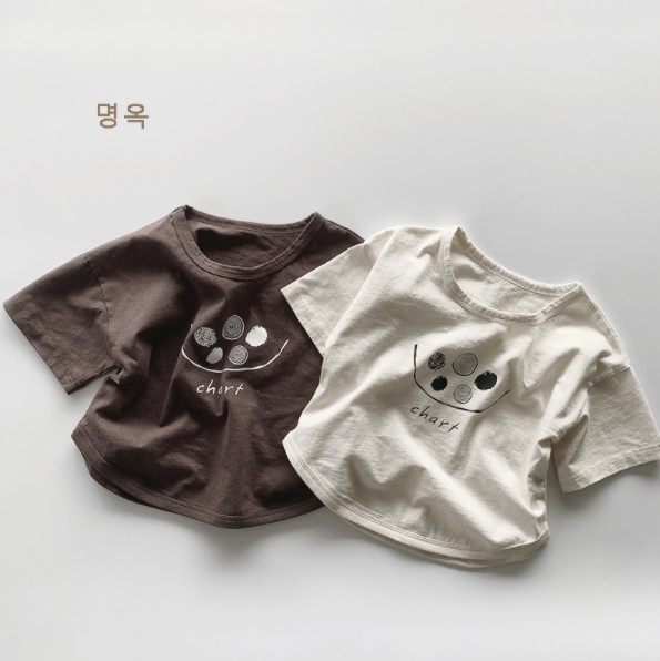2022夏服新作韓国子供服　男の子　ドット柄　半袖Ｔシャツ