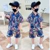 2022夏服新作韓国子供服　男の子　くまちゃん柄　上下セット
