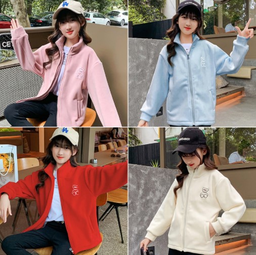 2022冬服新作韓国子供服　女の子　くまちゃん柄　カーディガン