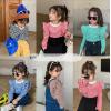 2022秋服新作韓国子供服　女の子　ボーダー　長袖Ｔシャツ
