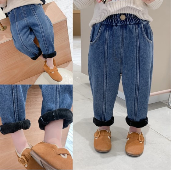 2022冬服新作韓国子供服　男の子　厚手パンツ