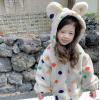 2022冬服新作韓国子供服　女の子　ドット柄　アウター