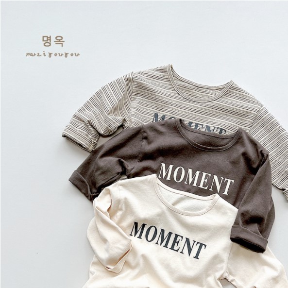 2023夏服新作韓国子供服　男の子　英字ロゴ　長袖Ｔシャツ