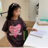2023夏服新作韓国子供服　女の子　英字ロゴ　半袖Ｔシャツ