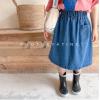 2023夏服新作韓国子供服　女の子　デニム　半身スカート