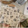 2023夏服新作韓国子供服　動物園　かわいい　半袖ｔシャツ