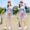 2023夏服新作韓国子供服　女の子　くまちゃん柄　半袖Ｔシャツ