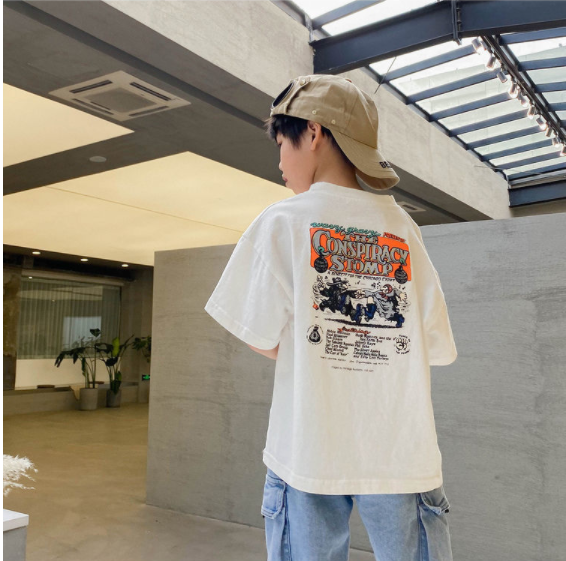 2023夏服新作韓国子供服　男の子　かっこいい　半袖tシャツ