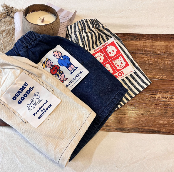 2023夏服新作韓国子供服　男の子　5分丈パンツ