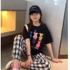 2023夏服新作韓国子供服  女の子　くまちゃん柄　半袖tシャツ