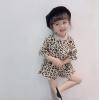 2023夏服新作韓国子供服　女の子　豹柄　上下セット