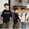 2023夏服新作韓国子供服　男の子　英字ロゴ　半袖Tシャツ