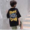 2023夏服新作韓国子供服　男の子　NSICROW柄　半袖Ｔシャツ