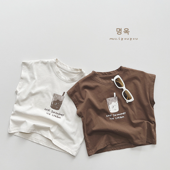2023夏服新作韓国子供服　男の子　cola　タンクトップ