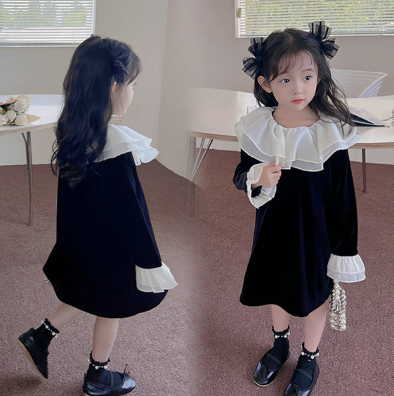 2023秋服新作韓国子供服　女の子　可愛い　ワンピース