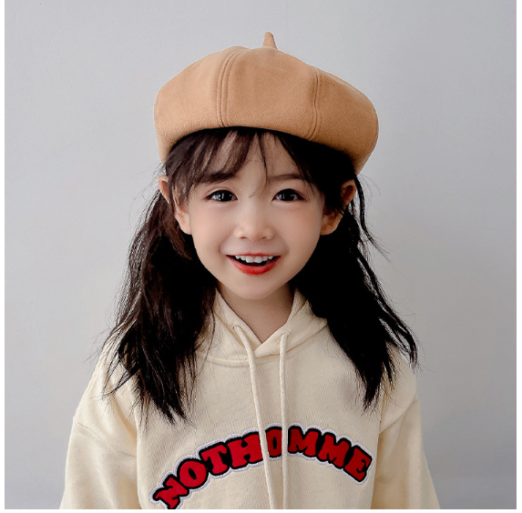 2023新作子供帽子　女の子　6色　ベレー帽