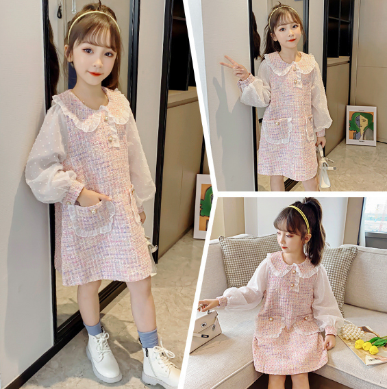 2023秋服新作韓国子供服　女の子　可愛い　ワンピース